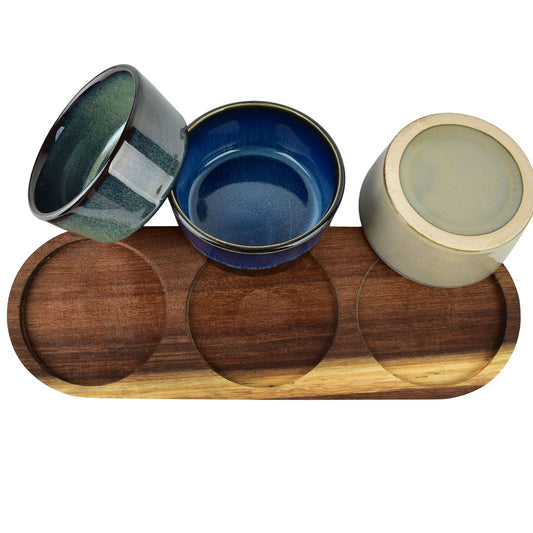 Modern Kitchen Schneidebrett mit 3 Schalen () 110 ml - tinkie.de