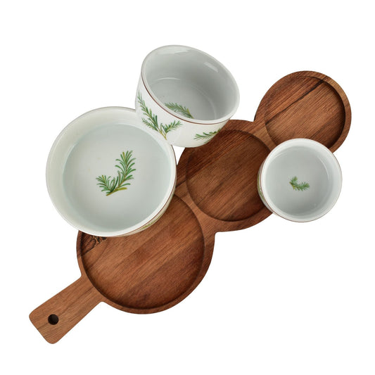 Modern Kitchen Schneidebrett mit 3 Schalen ( ) – Rosmarin - tinkie.de