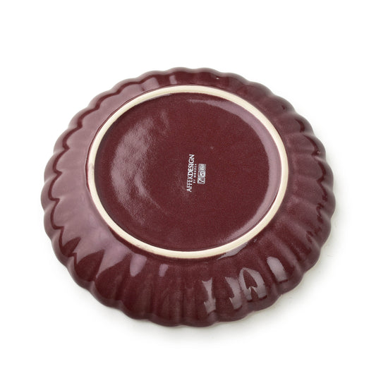 EVIE BURGUNDY Dessertteller, 20,5 cm – Detailansicht
