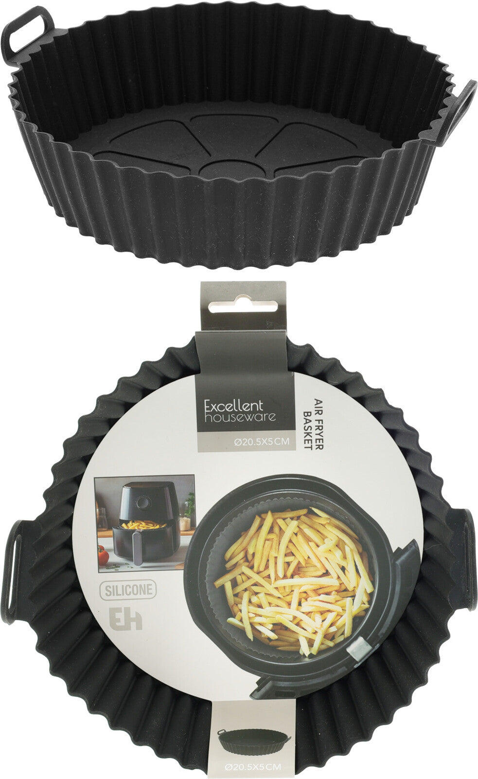 Silikon Frittierkorb 20 cm für die Heißluftfritteuse - Tinkie