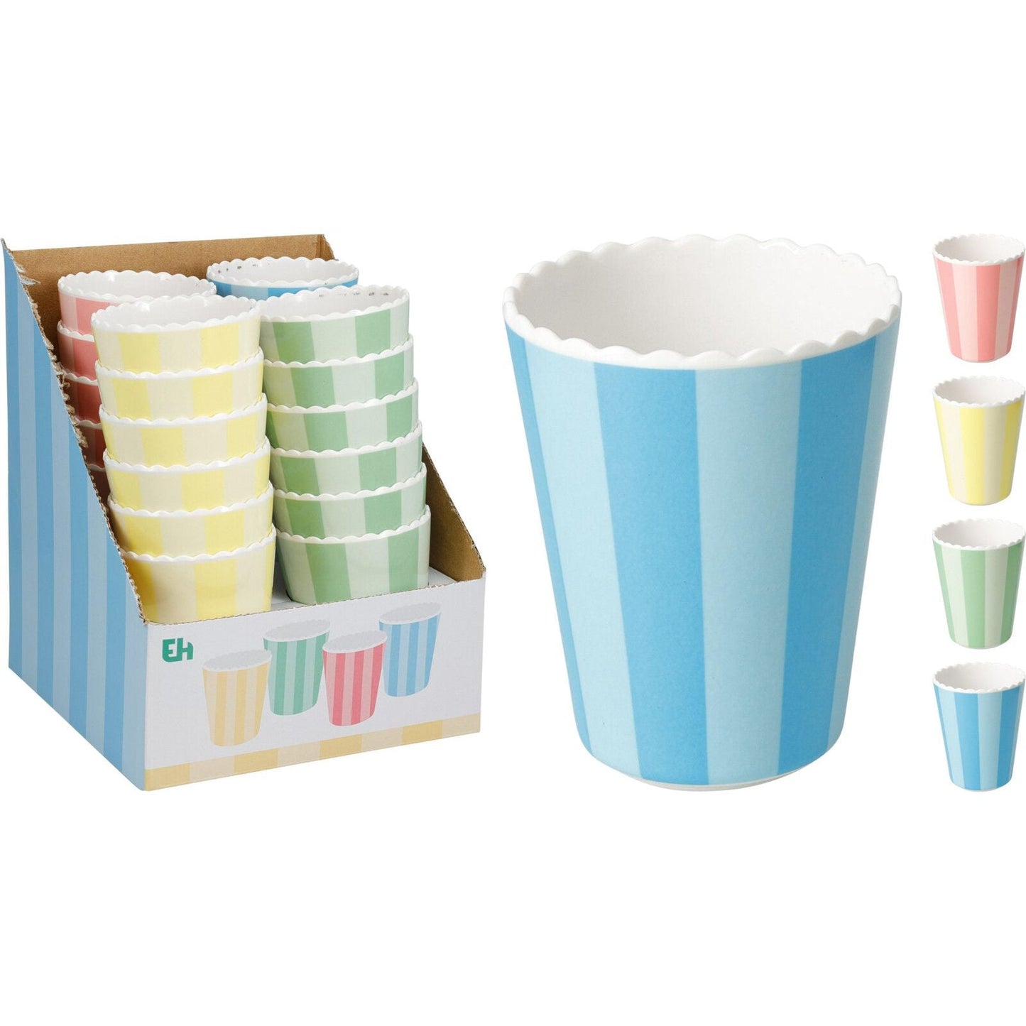 Melamin Becher 10 CM 4 Farben - tinkie.de