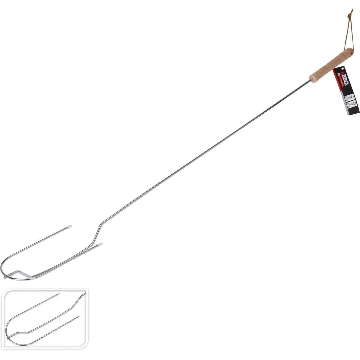 Lagerfeuer Gabel aus Stahl Eukalyptusholz 101 5 cm - tinkie.de