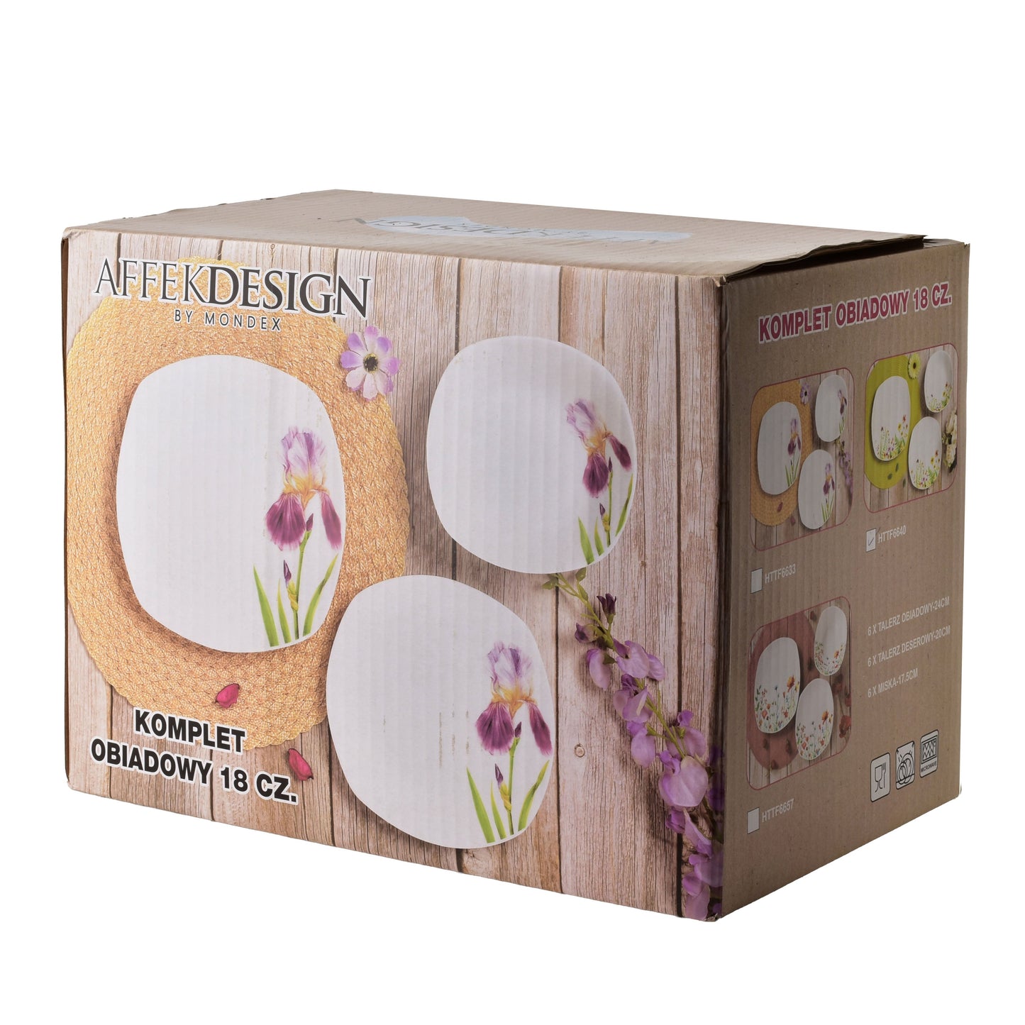 LEA SMOOTH 18-teiliges Geschirrset, Vintage-Stil, für 6 Personen – in Verwendung