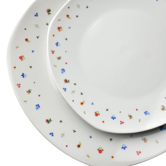 LEA MINI 16-teiliges Geschirrset, florales Design, für 4 Personen – in Verwendung