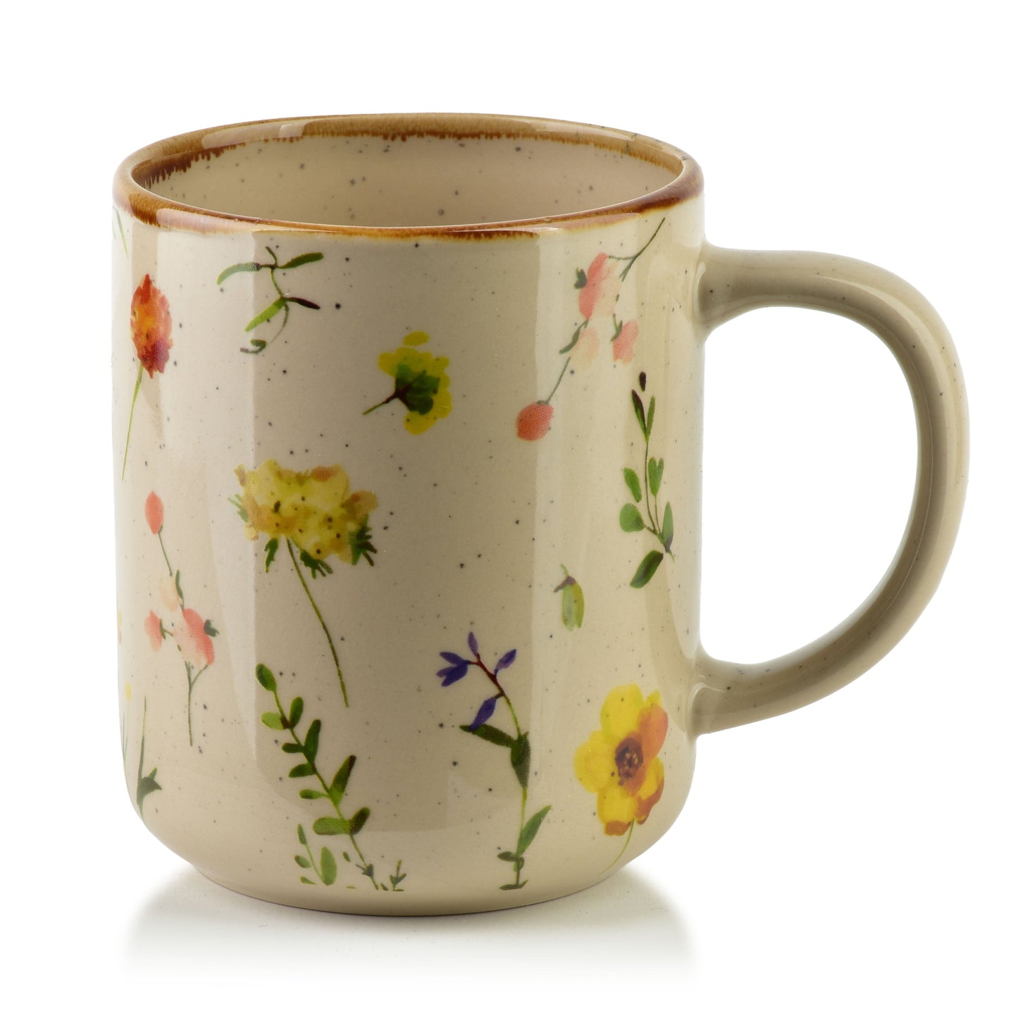 TOKKA Becher 400 ml, florales Design aus Porzellan