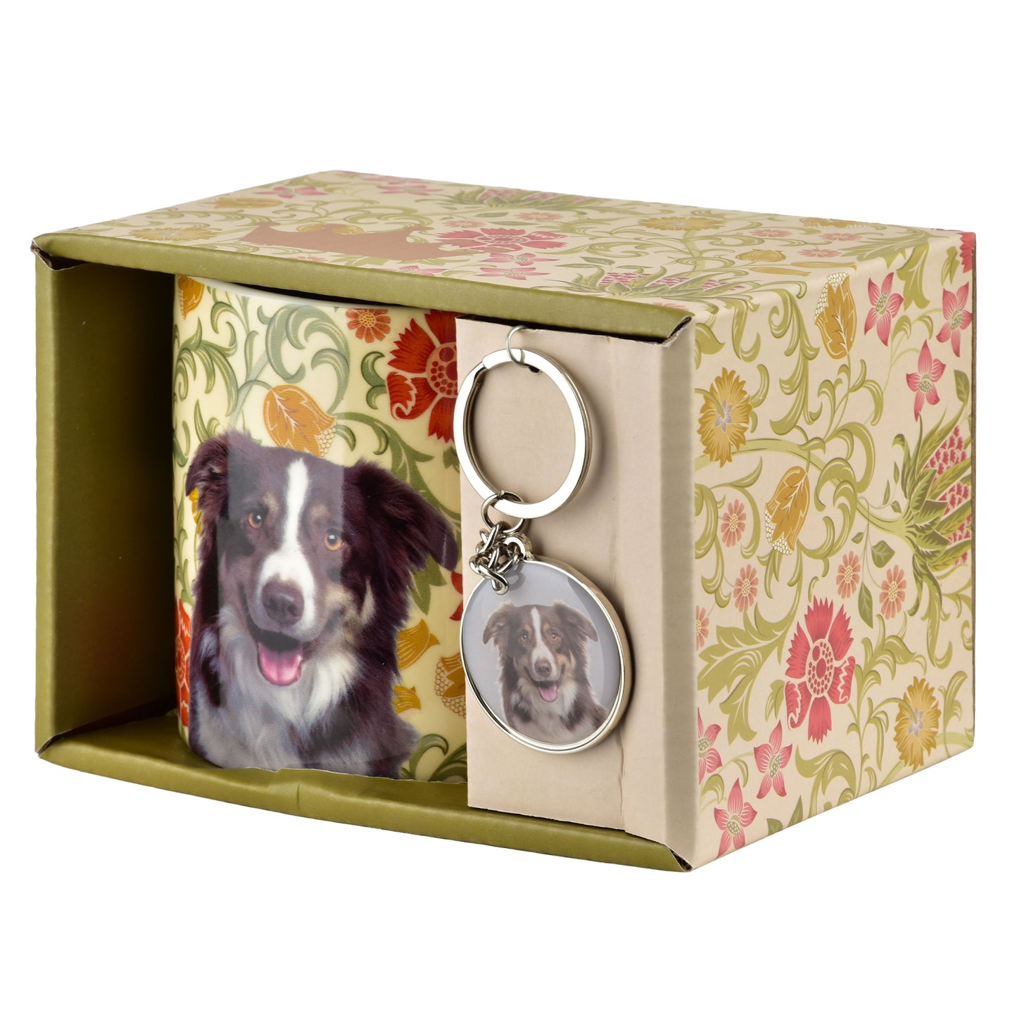 NOYA Becher mit Schlüsselanhänger 380 ml, Border Collie – Seitenansicht