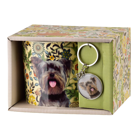 NOYA Becher mit Schlüsselanhänger, Yorkshire Terrier – Detailansicht