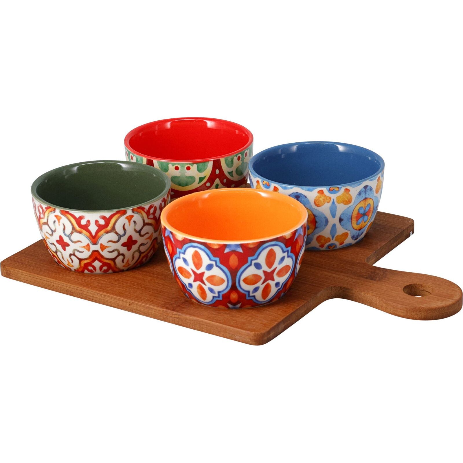 5-tlg. Servierset Steingut – Geschenkidee –