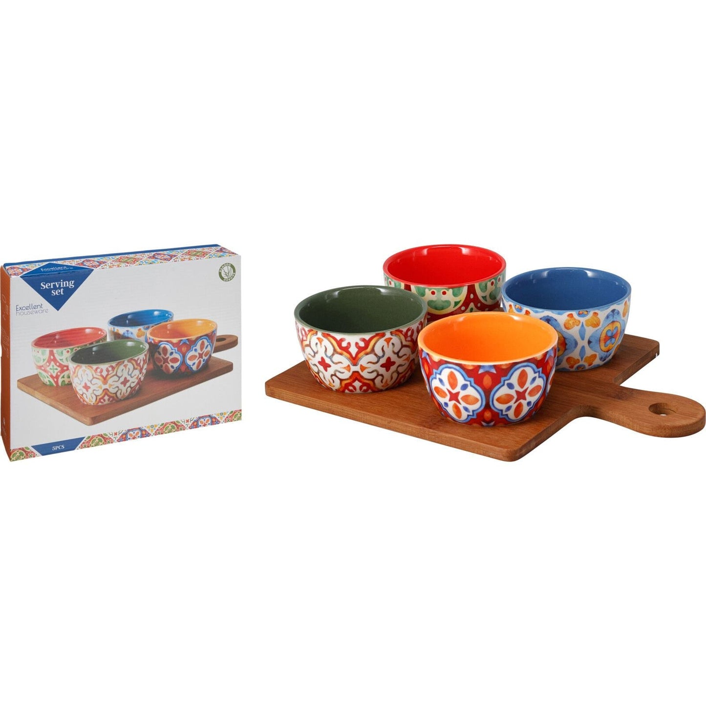 5 teiliges Servierset aus Steingut - tinkie.de