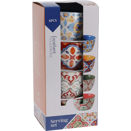 4 Teiliges Schüssel SET AUS Steingut - tinkie.de