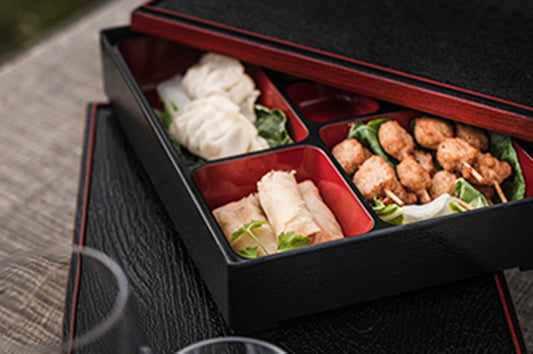 Bento Box Schwarz-Rot