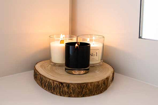 Luxuriöse Duftkerze Argan und Tonka Bohnen