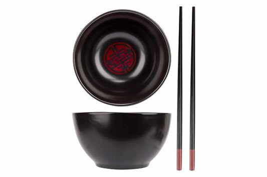 Authentisches Asiatisches Essgeschirr-Set im Detail