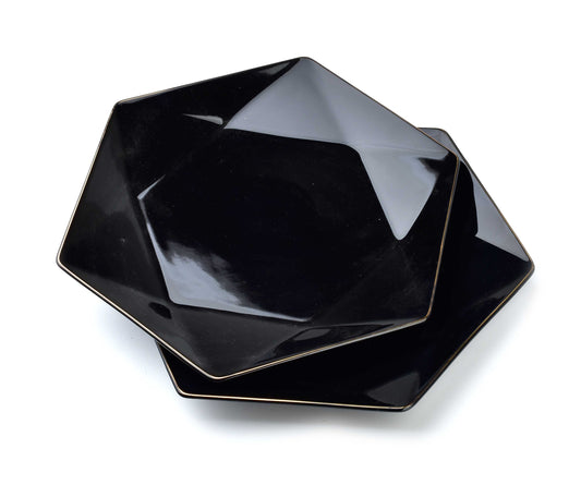 Ralph Black Set mit 2 flachen Tellern - tinkie.de