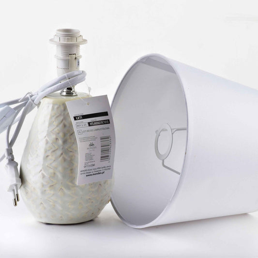 Leti Beige Tischlampe