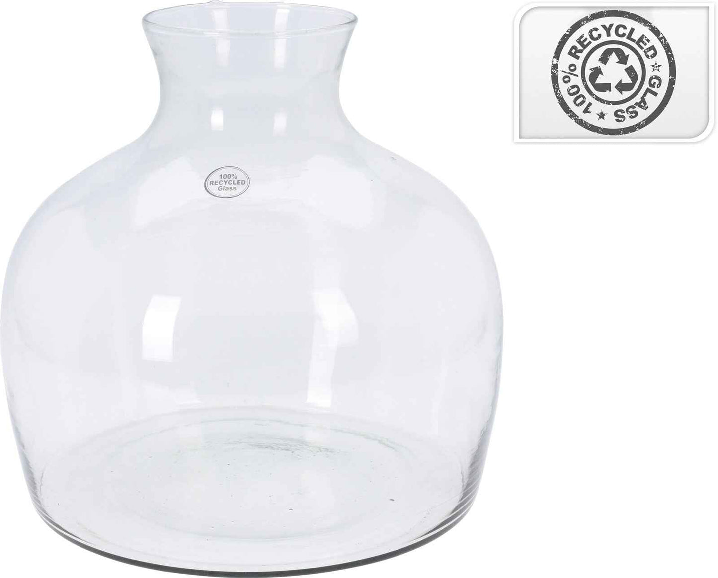 Glasvase aus recyceltem Glas - tinkie.de