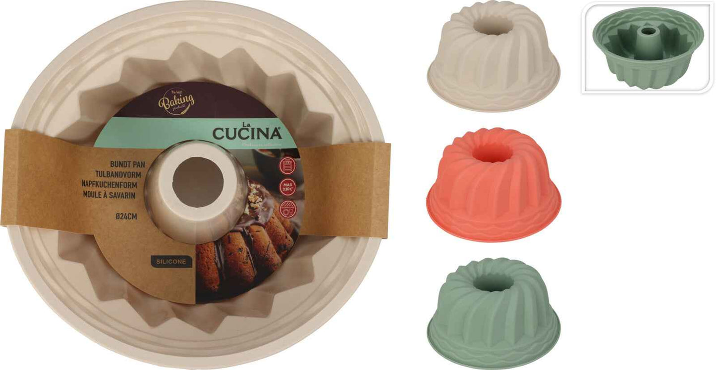 Silikon Gugelhupfform 3 Ausführungen 24 cm