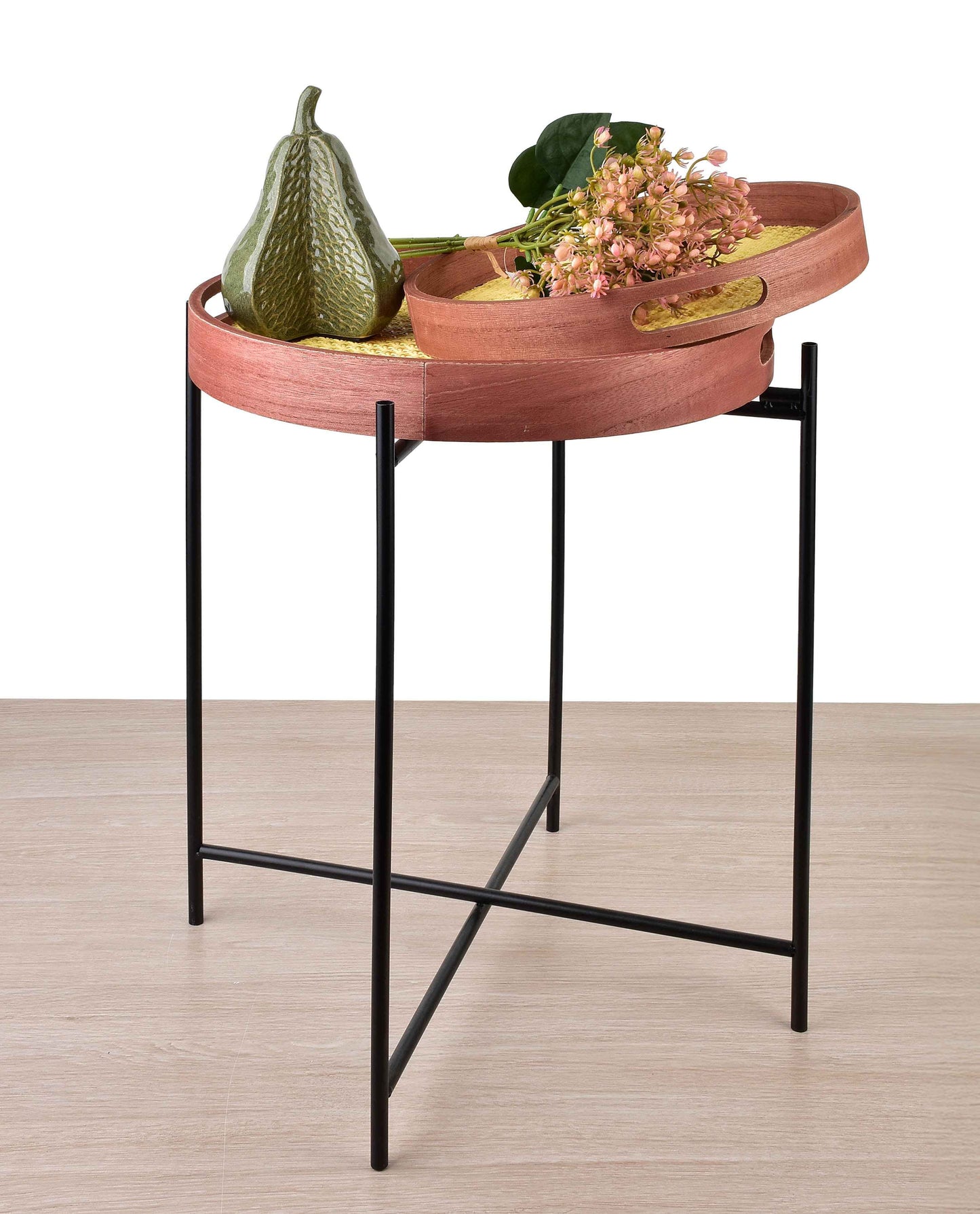 Lammy Beistelltisch mit Ablage – Set mit 2 Ablagen () / Ablage 30 cm