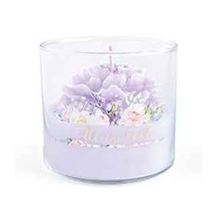 Kerze im Glas Piwonia Lavendel Wachs - tinkie.de