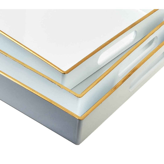 Blanche White Set mit 3 dekorativen Tabletts - tinkie.de