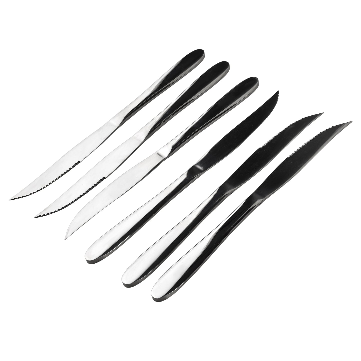 ORCHID 6er-Set Steakmesser, 23 cm, Edelstahl