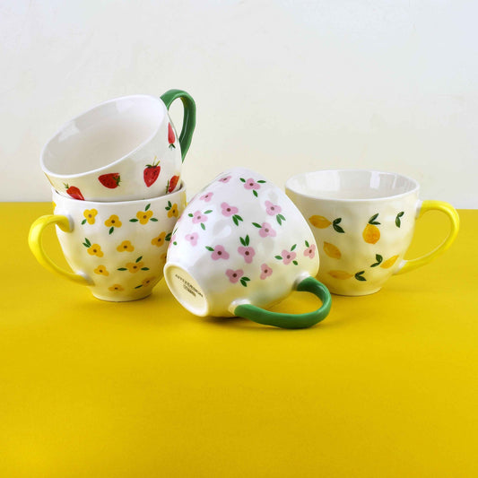 Florella Becher 400 ml gelbe Blümchen - tinkie.de
