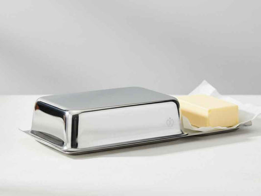 Butterdose aus Edelstahl x H 4 5 cm - tinkie.de