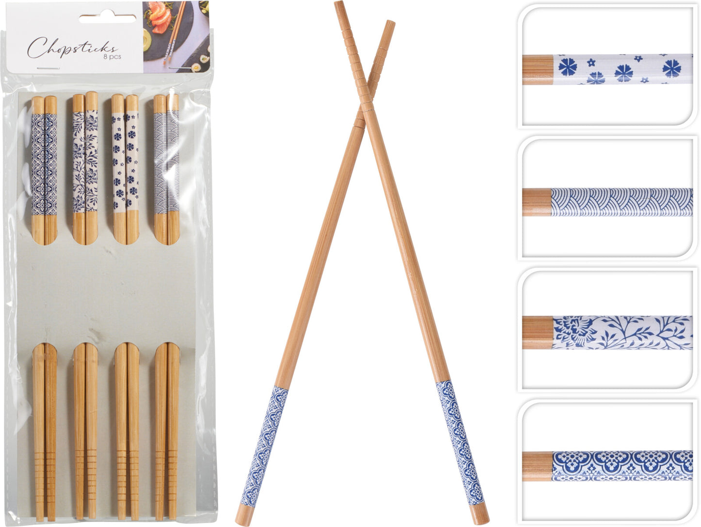 Bambus Essstäbchen SET/8 Stück - Tinkie