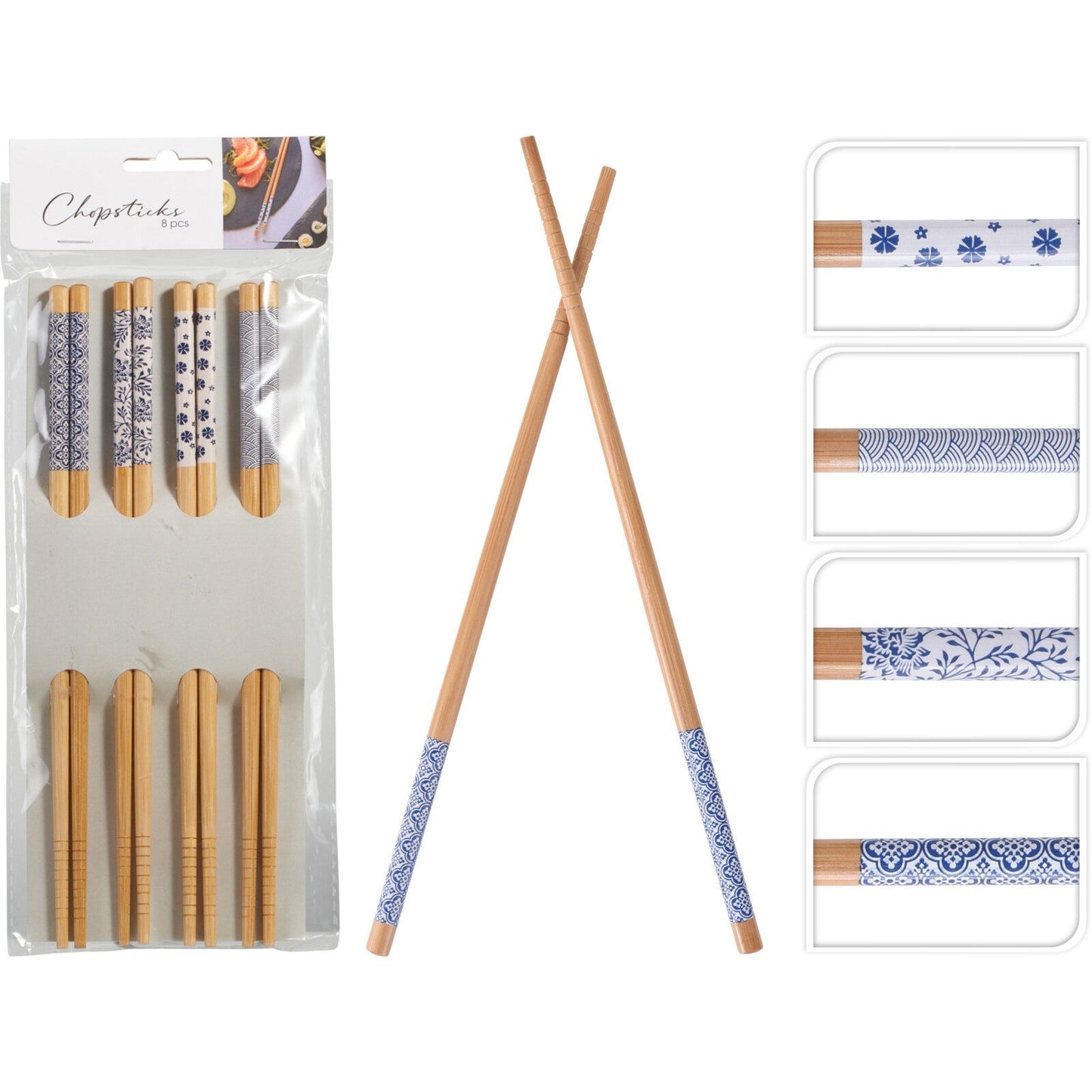 Bambus Essstäbchen SET/8 Stück - tinkie.de