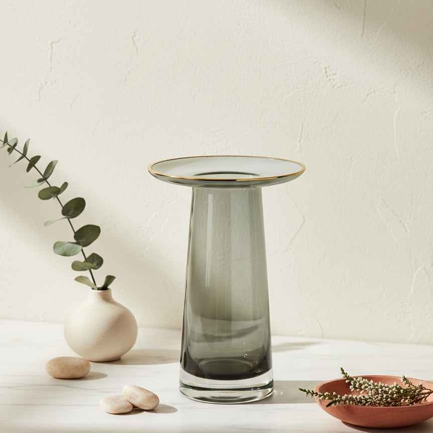 Serenite Vase mit Rand grau - tinkie.de