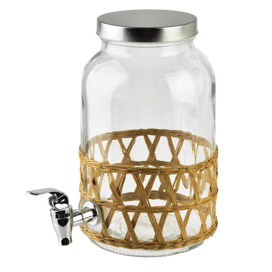 Modern Kitchen Glasbehälter mit Ausguss 3 5 l geflochten - tinkie.de