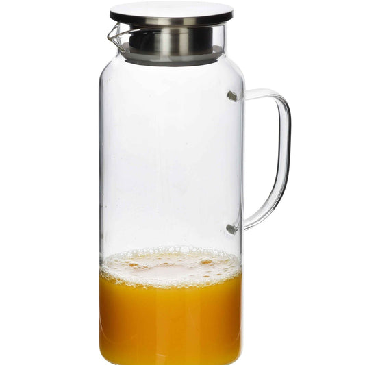 Modern Kitchen Krug mit Deckel aus Borosilikatglas 1 9 l - tinkie.de