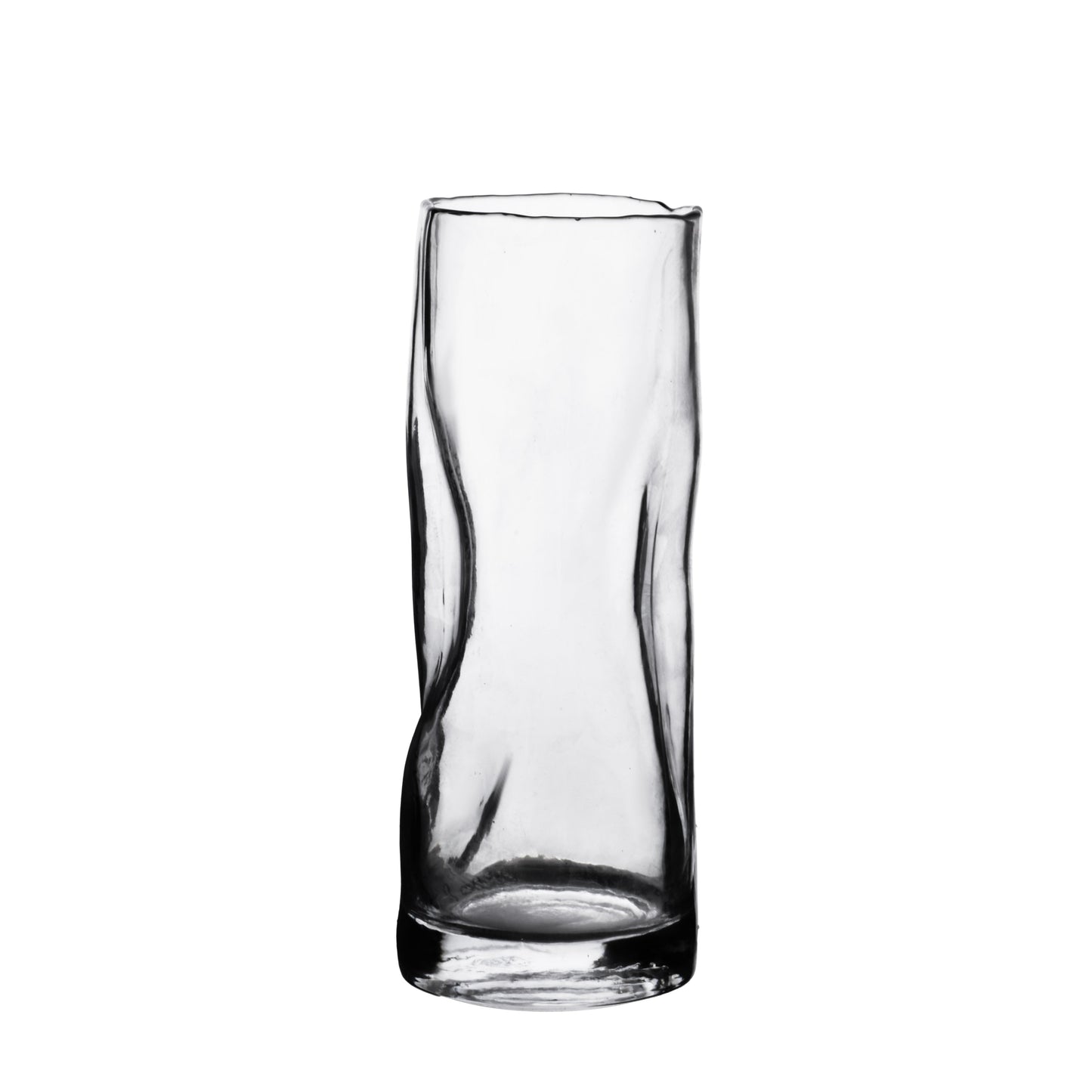 SERENITE Vase mit Gold-Schuppen, schlank aus hochwertiges Glas