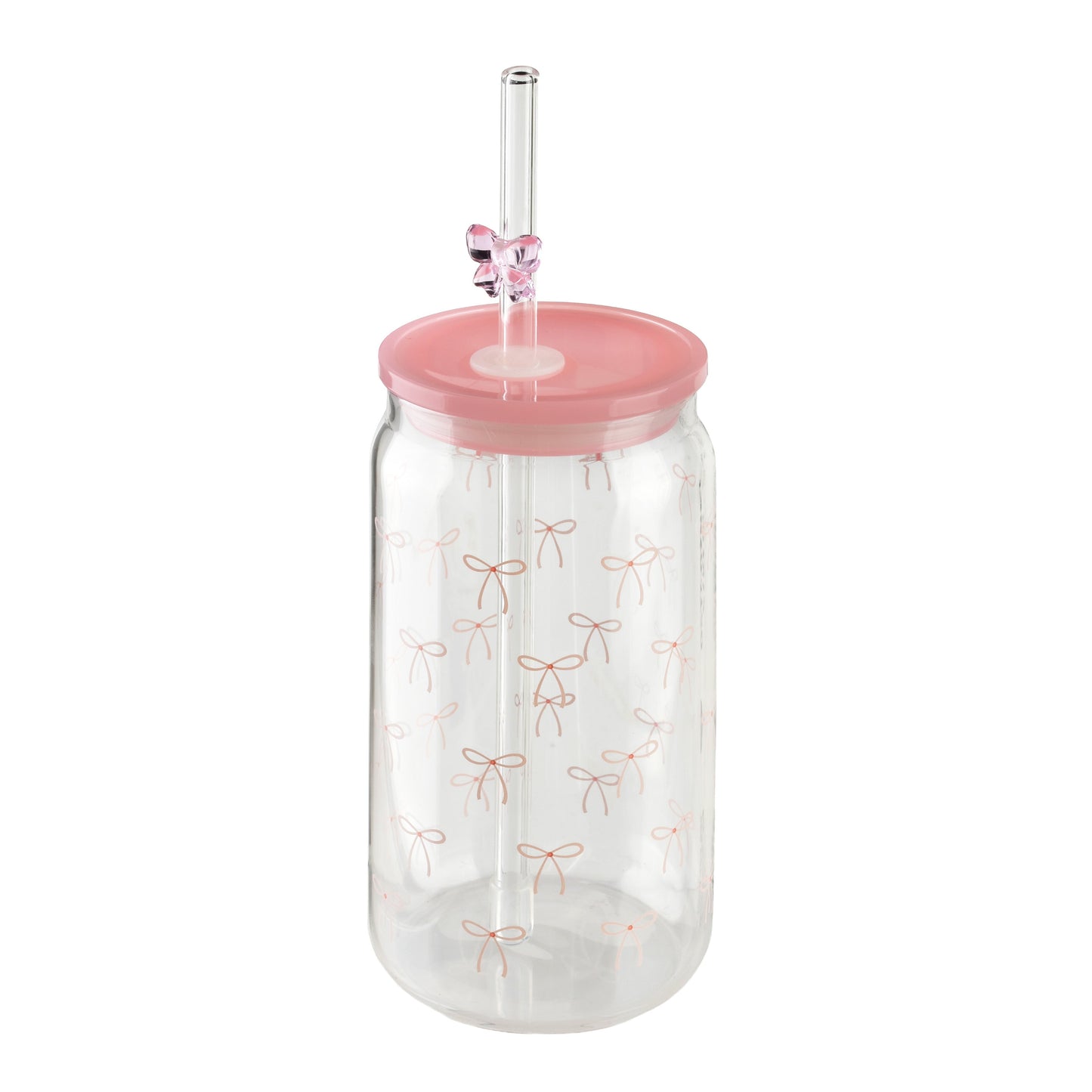 PETER RIBBON Becher mit Strohhalm, 480 ml, Borosilikatglas – Detailansicht