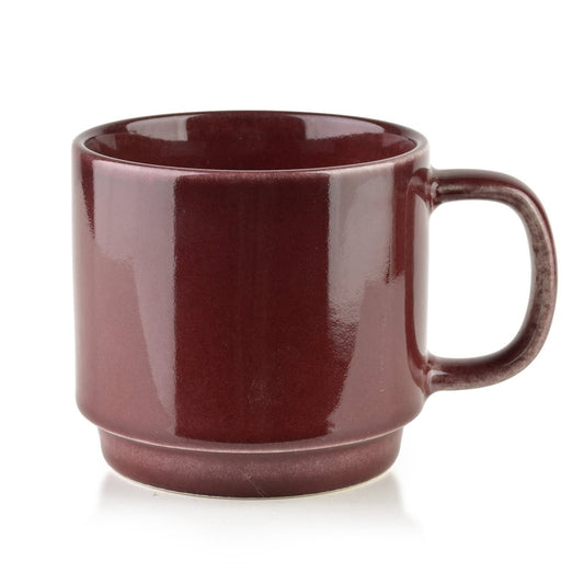 Evie Burgundy Set mit 4 Bechern auf einem Ständer ml - tinkie.de
