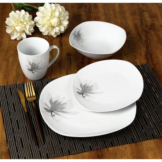 Magnolia 16 teiliges Geschirrset Tasse 370 ml / Schüssel 500 ml 17/19 5/25 5 cm - tinkie.de