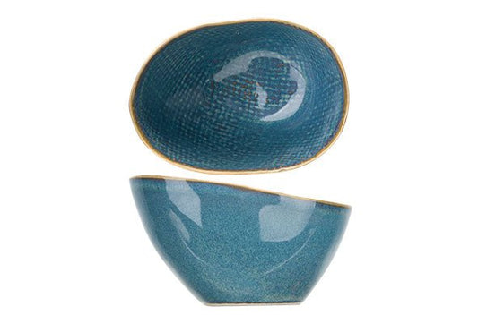Aicha Blue Schüssel oval aus Steinzeug - Schüssel - tinkie.de