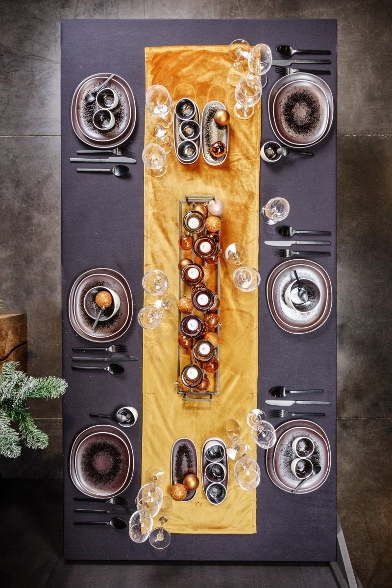 Aubergine Aperoschale mit Holzgriff - Aperoschale - tinkie.de