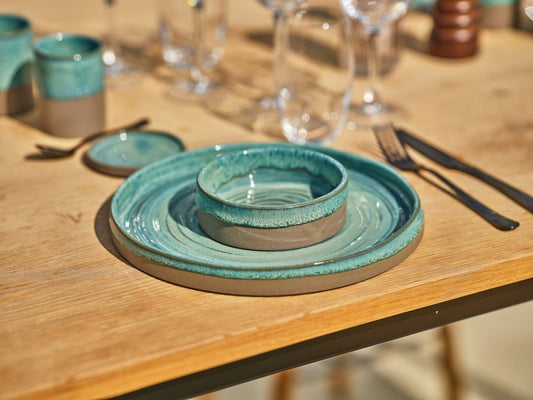 Basalt Ocean Green Teller Flach DESIGN BY CHARLOTTE - Teller - tinkie.de