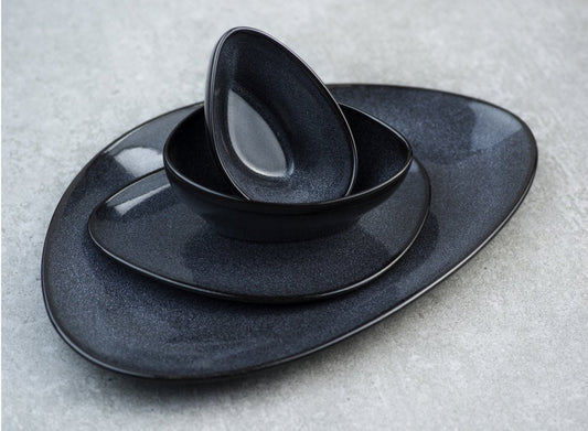 Black Granite Teller Flach - Teller - tinkie.de