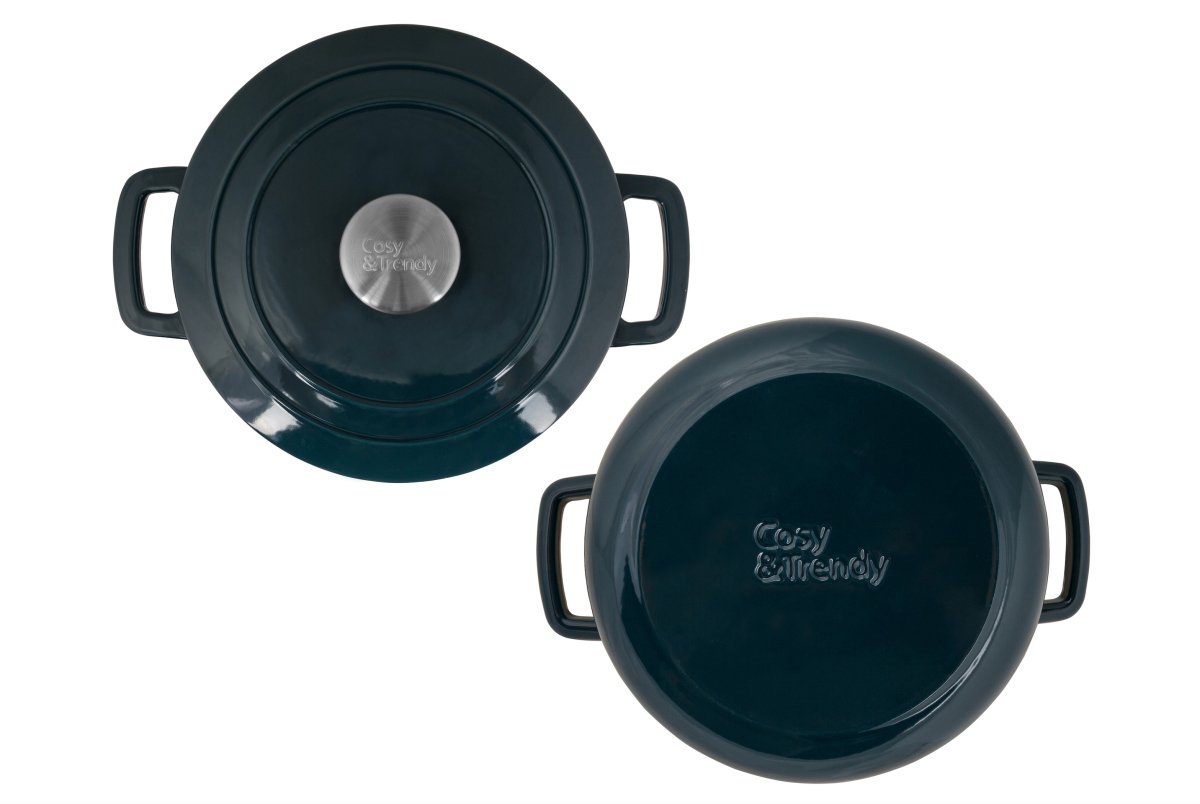 Fontestic Kochtopf Green Heron aus hochwertigem Gusseisen mit Deckel - Kochtopf - tinkie.de