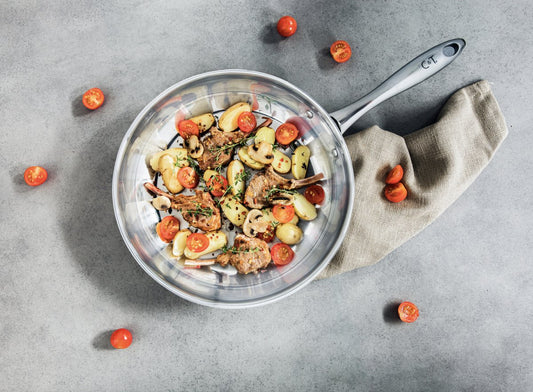 Hochfertige Bratpfanne aus Edelstahl - Bratpfanne - tinkie.de