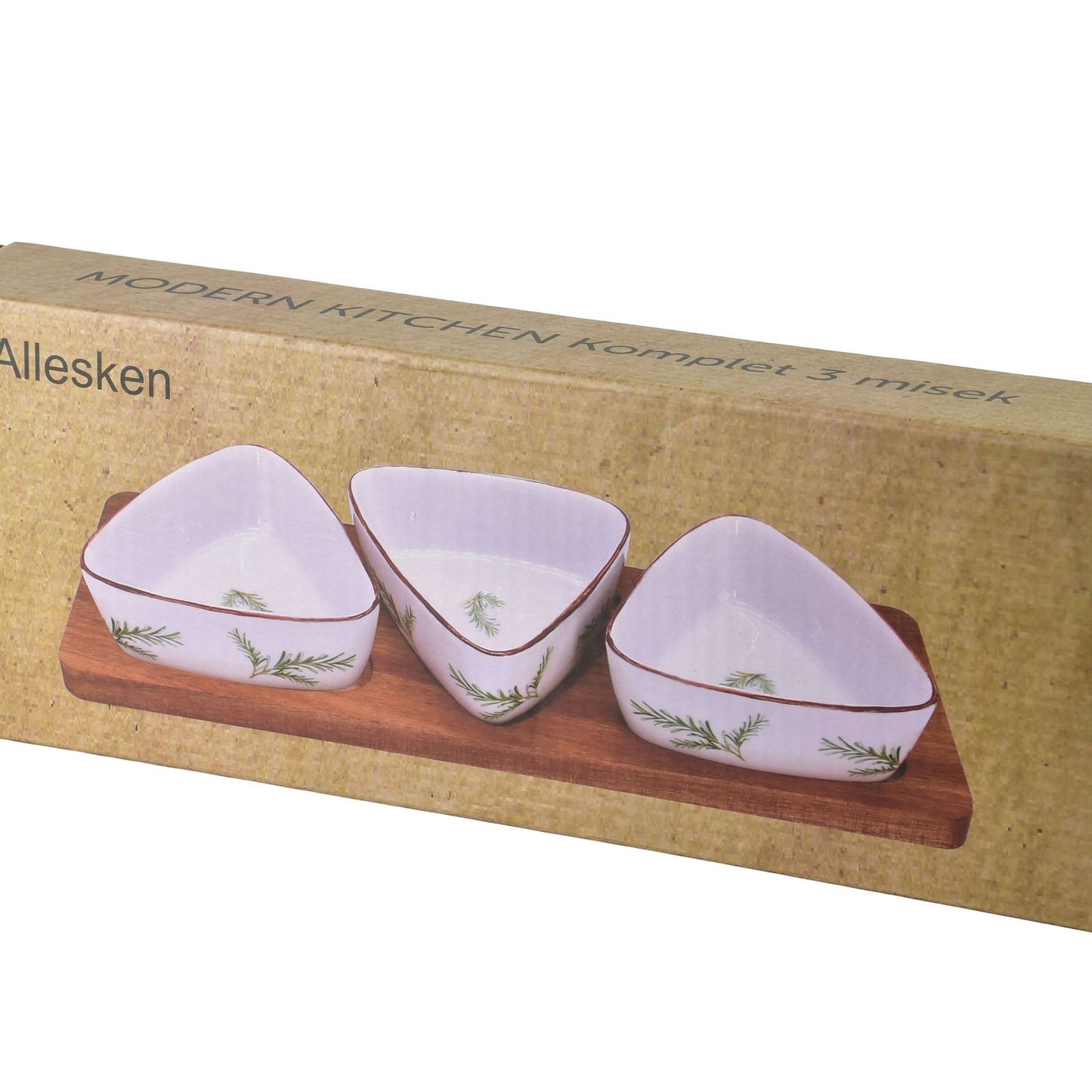 Modern Kitchen Schneidebrett mit 3 dreieckigen Schalen () () Rosmarin 100 ml