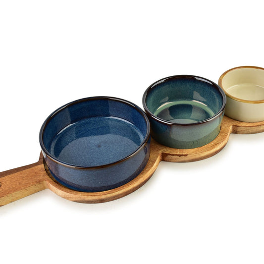Modern Kitchen Schneidebrett mit 3 Schalen () 160 ml/120 ml/80 ml