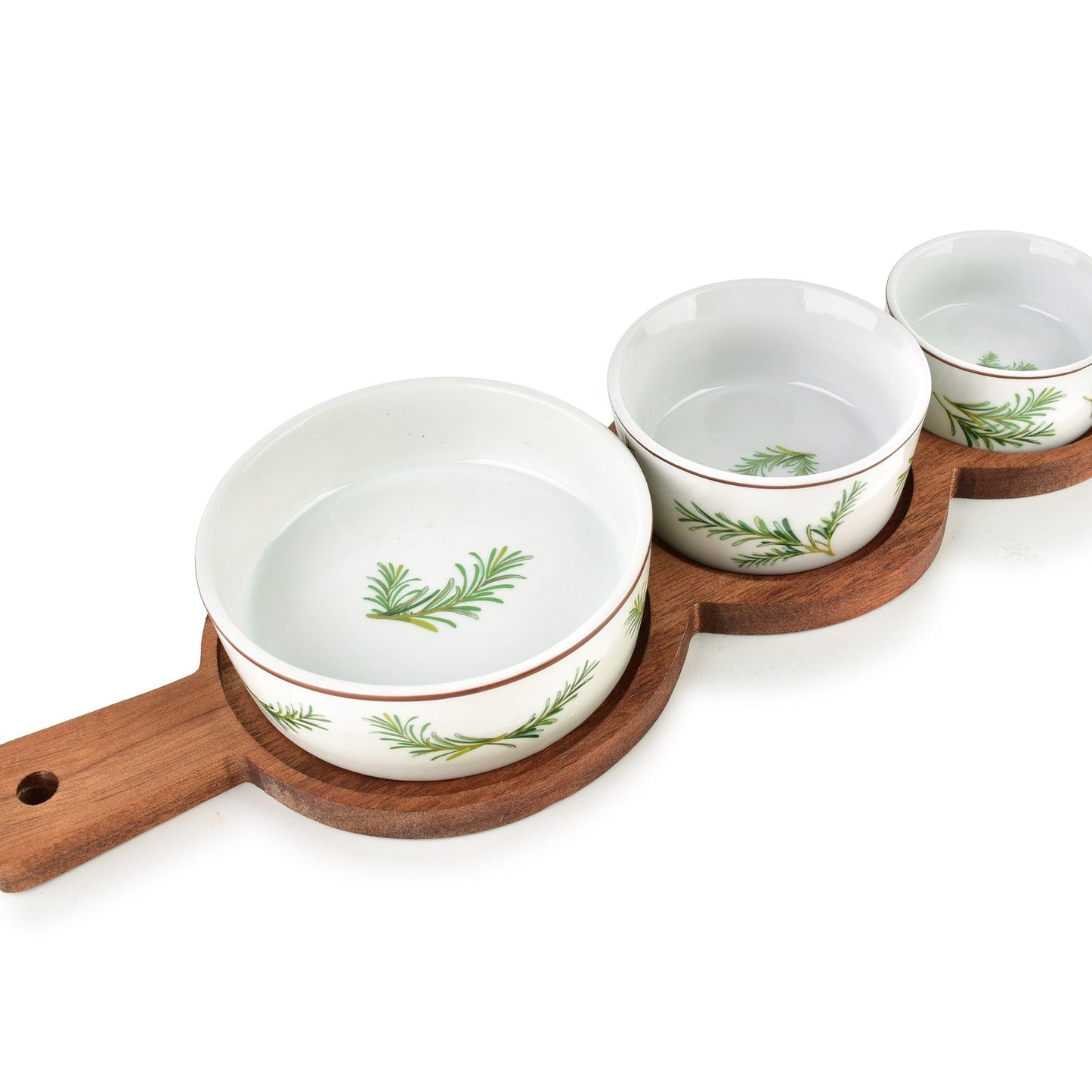 Modern Kitchen Schneidebrett mit 3 Schalen ( ) – Rosmarin