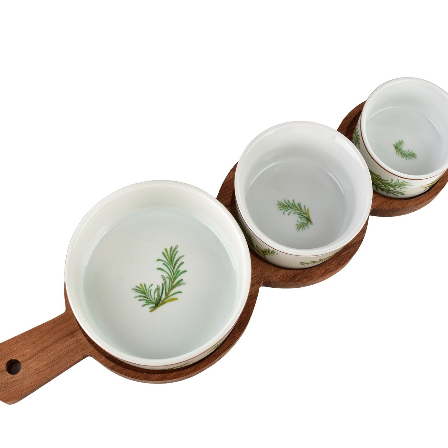 Modern Kitchen Schneidebrett mit 3 Schalen ( ) – Rosmarin