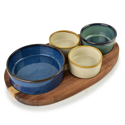 Modern Kitchen Schneidebrett mit 4 Schalen x () 160 ml / 120 ml / 80 ml - Tinkie