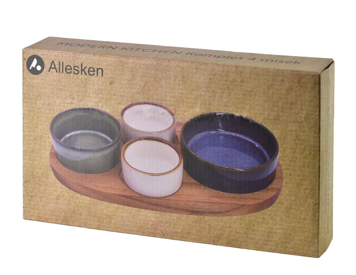 Modern Kitchen Schneidebrett mit 4 Schalen x () 160 ml / 120 ml / 80 ml - Tinkie