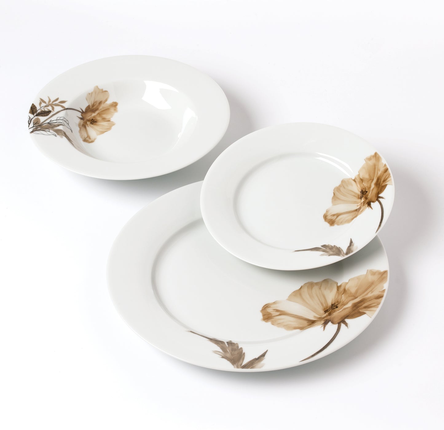 LEA Beige 18 teiliges Geschirrset 21 8 cm/19 2 cm/27 cm Suppenteller 220 ml - Tinkie