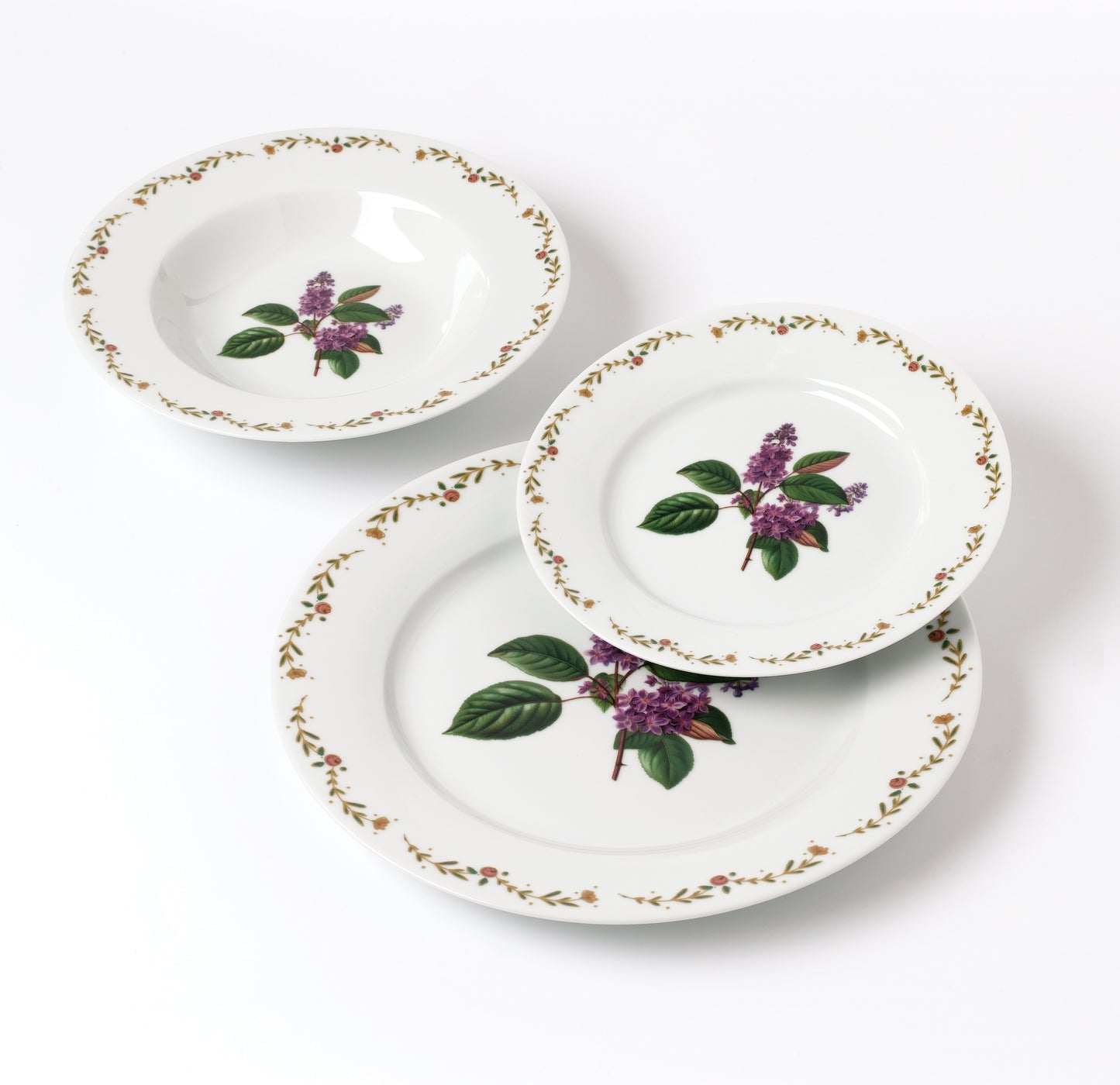LEA Lilac 18 teiliges Geschirrset 21 8 cm/19 2 cm/27 cm Suppenteller 220 ml - Tinkie